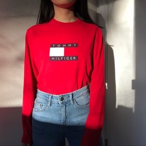 Tommy Hilfiger Red Original Athletics Longsleeve*